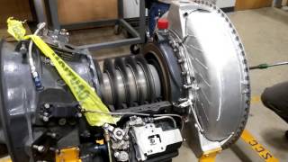 Spooling up a Lycoming T53L1B turbine compressor