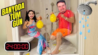 BANYODA 24 SAAT CHALLENGE!! SU DOLU BALON PATLATMA YARIŞMASI !! KİM KAZANDI ??