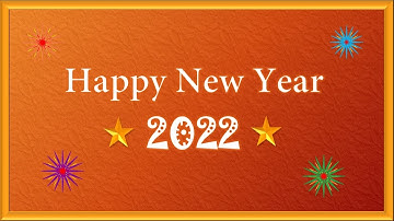 Animated Happy New Year 2022 in PowerPoint 2019