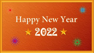 Animated Happy New Year 2022 in PowerPoint 2019