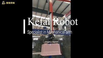 Kefai robot arm used for plastic storage box in injection molding machine