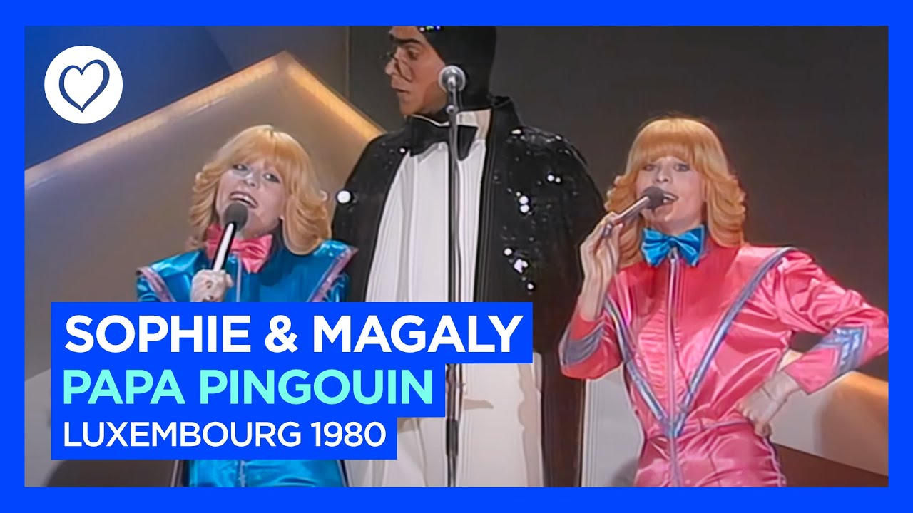 Sophie  Magaly   Papa Pingouin  Luxembourg   Eurovision 1980