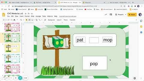 CVC Words a, i, o   Google Slides