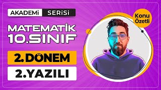 10.Sınıf 2.Dönem 2.Yazılı Soruları | Akademi Serisi | Konu Özetli | Ücretsiz PDF #matematikyazılı