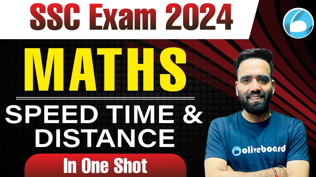 SSC Exam 2024 | Maths Speed, Time & Distance  In One Shot | By Manish Grover