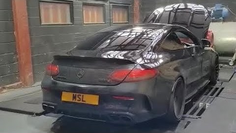 650 BHP Mercedes C63s Biturbo after stage 2 remap and dyno package at MSL Performance