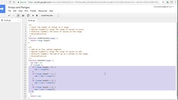 Working with Ranges: Introduction to Programming with Google Sheets 12-D