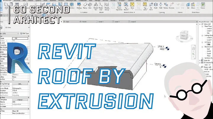60 Second Architect - Revit Course - Roof by Extrusion