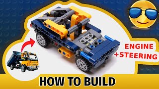 Muscle Car (Lego 42147 Dump Truck alternate) + How To Build (Instruction)