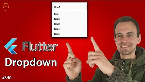 Flutter Tutorial - Create Simple Dropdown Menu Item List [2021] DropdownButton