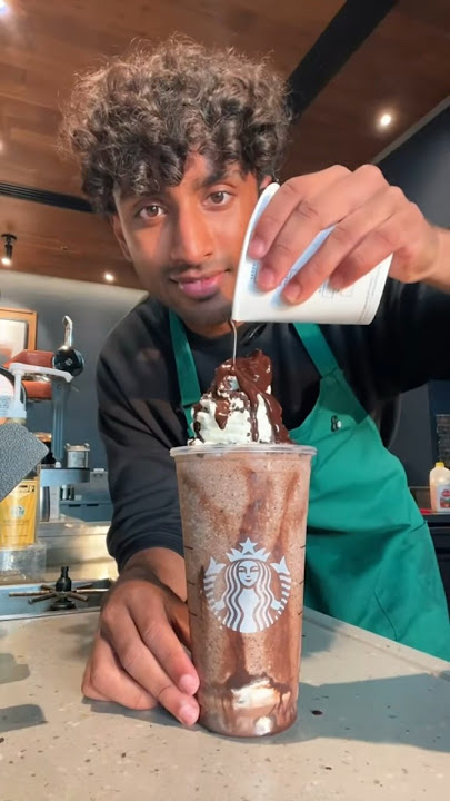 Chocolate Cookie Frappuccino is BUSSIN at Starbucks!🔥😮‍💨 #starbucks #shorts