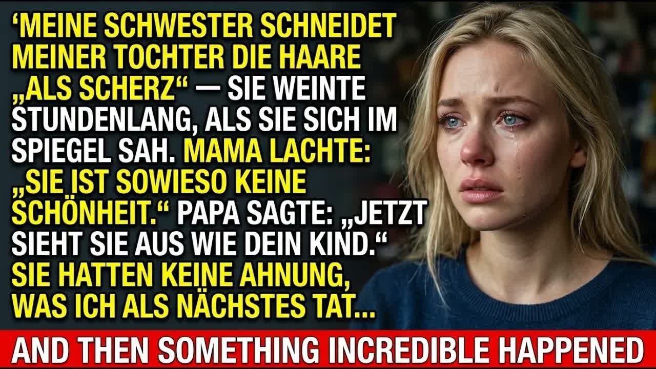Meine kleine Tochter kam weinend nach Hause, weil meine Schwester ihr bei einem Familienfest heimlich den Pferdeschwanz abgeschnitten hatte – nur für ein Instagram-Video. Meine Eltern lachten noch...