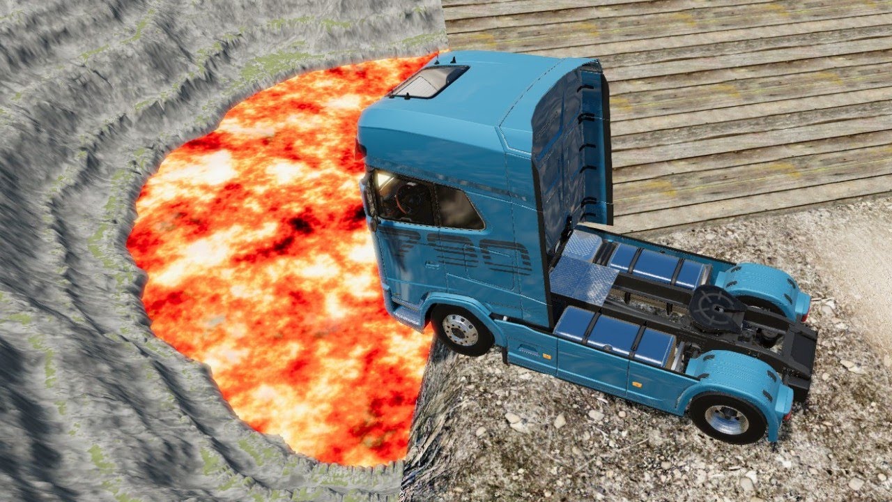 BeamNG.Drive #19 Leap Of Death Car Jumps and Falls Crashes