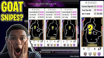 This video ends when I get an EXPENSIVE GOAT snipe... (NBA 2K20)