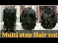 How to Step Hair cut In short Hairs 2019/ Layer with step hair cut/ Step by step/ Avinashhaircare.