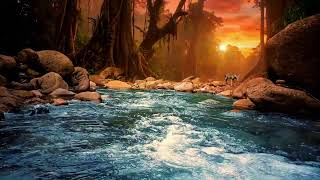 Deep Sleep Nature Sounds Soft Piano 🍃 Calm River Ambience for Stress Relief #nature #relax #peace