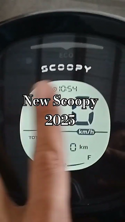 Tampilan Digital Spedometer Scoopy 2025