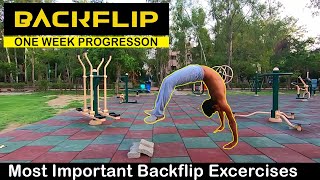 BACKFLIP | Top Backflip Exercises | Backflip Progression | One Week Backflip Progressions