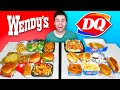 Dairy Queen VS. Wendy's! - Fast Food Menu TASTE TEST!