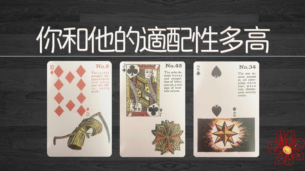 你和他的適配性有多高？有多合適？你們的默契程度如何？|曖昧|愛情|戀愛|桃花|塔羅占卜|