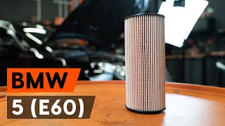 Montering af Oil filter BMW 5 (E60): gratis video