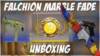 CSGO FALCHION KNIFE MARBLE FADE UNBOXING!! | 150 CASE OPENING