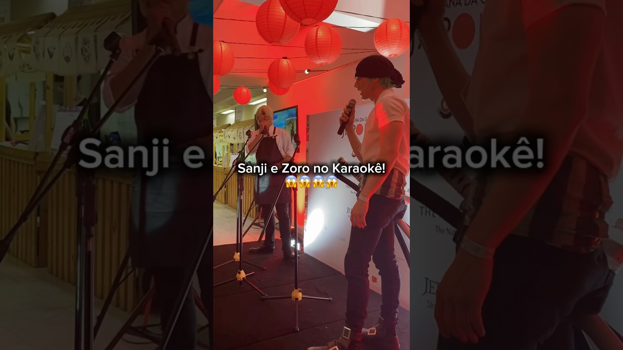 Zoro e Sanji cantam juntos! #zoro #sanji #onepiece #onepiececosplay #zorocosplay #sanjicosplay