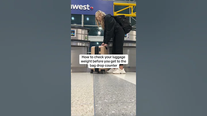 Better way to check luggage weight! #travelhacks #southwestairlines #airport #travel