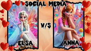 Elsa❄ vs Anna⛄ #princess#disney #elsa#vs#anna#frozen#frozenprincess