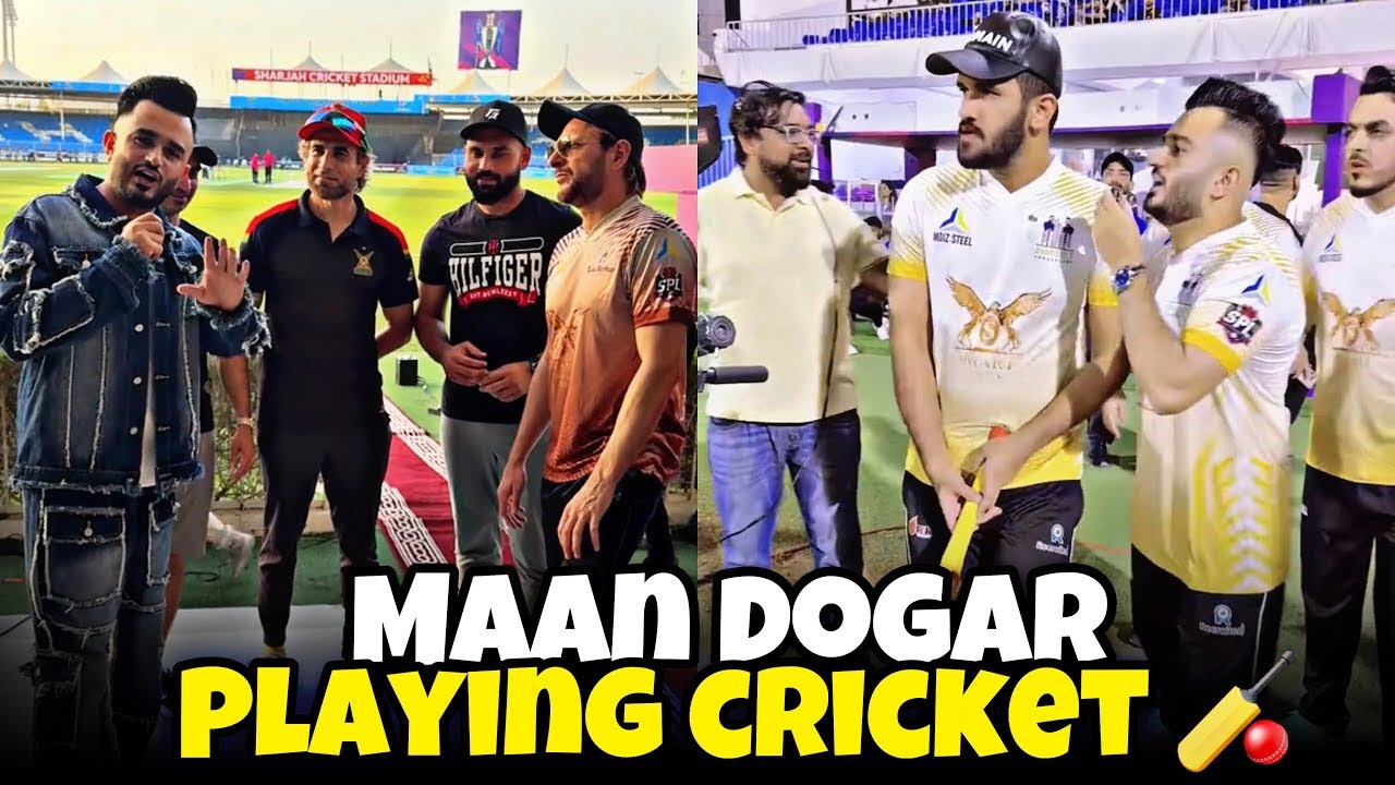 Dogar Play Cricket With ZamZam Brother Vs Shahid Afridi In Sharja 😱