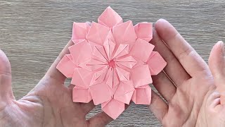 Origami Flower / Paper Flower / Christmas Paper Snowflake