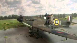 Tamiya 1/48 Mk.I Spitfire kit fitted with an Airfix motor