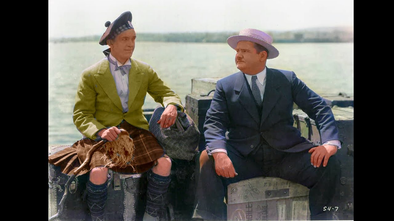 Hilarious Pants Scene of Laurel and Hardy in 'Putting Pants on Philip'