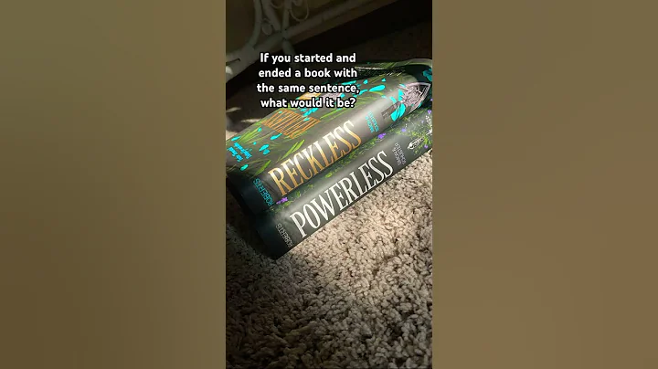if you started and ended a book with the same sentence | #books #booktok #booktubetbr #imagine