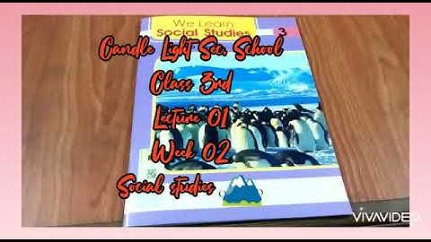 Class III, Social Studies , Week 02,Lecture #01