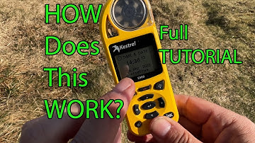 Kestrel Weather meter 5500 FULL TUTORIAL | Wild Camping | hand held wind gauge thermometer Barometer
