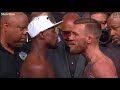 Floyd Mayweather weighs in lighter than Conor McGregor