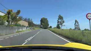 Driving the Porsche somewhere in Galicia on the way to Fisterra.  