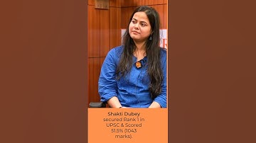 UPSC TOPPER SHAKTI DUBEY #upscmotivation #upscaspirants