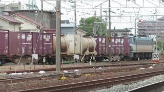JR貨物 EF66-110号機（吹田）＋コキ24両　貨物列車67レ 2023.07.29
