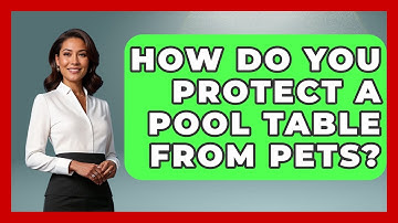 How Do You Protect A Pool Table From Pets? - Billiards Hustlers