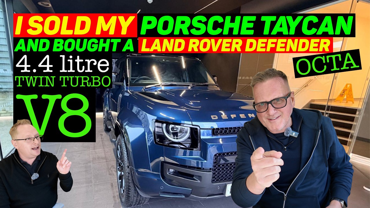 I SOLD my PORSCHE TAYCAN EV and BOUGHT a Land Rover V8 Defender Octa!