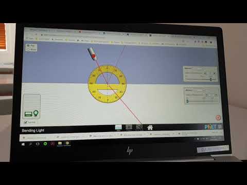 Y12 Total Internal Refraction Video PHET Simulation