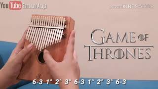 GAME OF THRONES THEME | KALIMBA COVER WITH NUMBERED NOTATION TABS Resimi