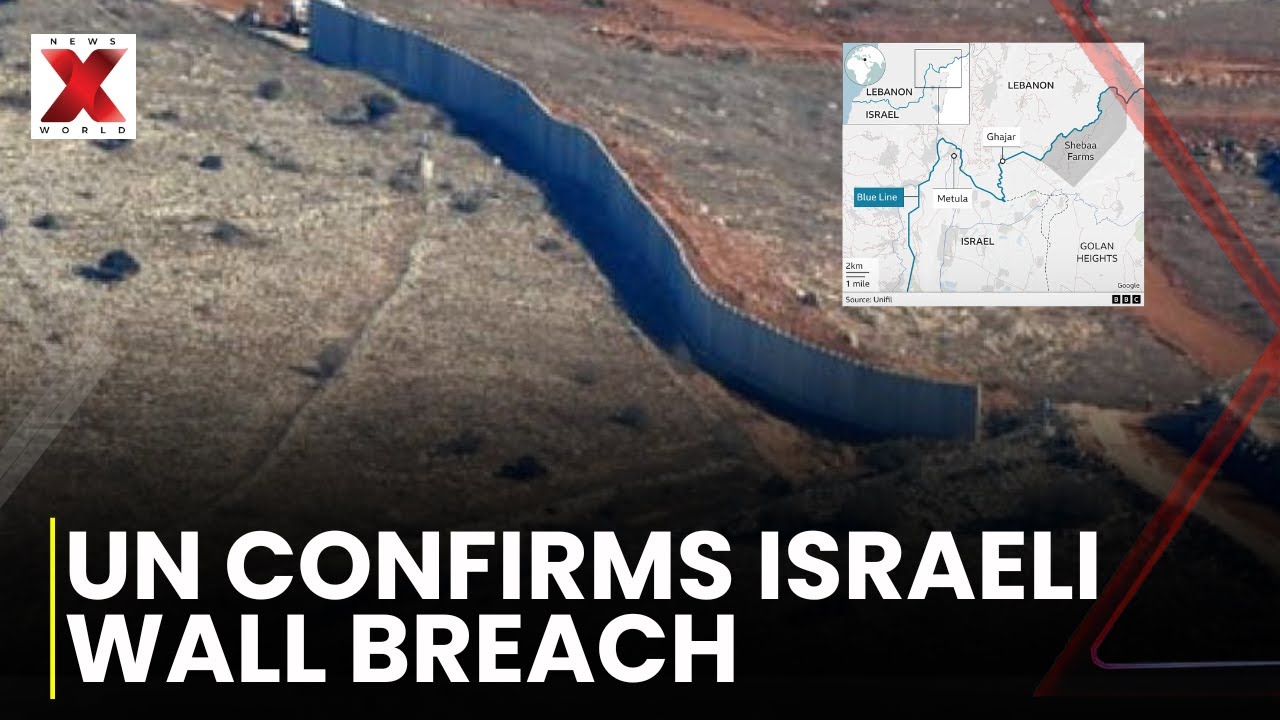 Israel-Lebanon War: UN Peacekeeper says Israeli Wall Crosses Blue line ...