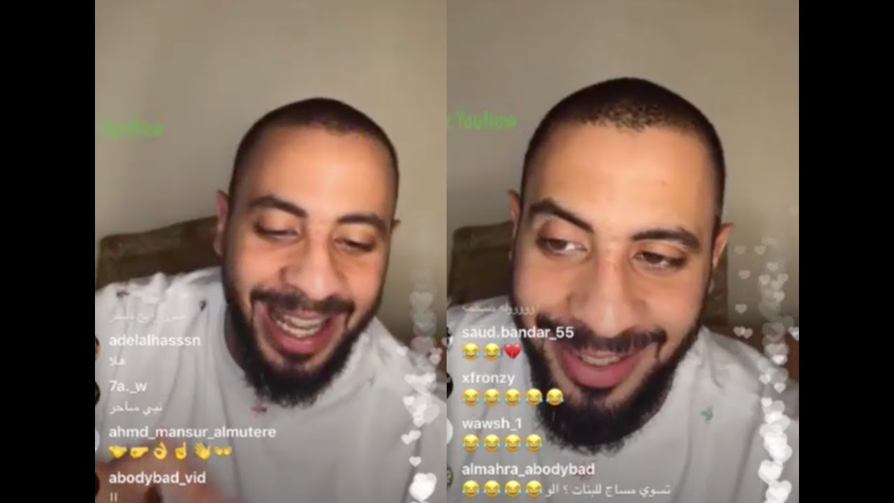 عبودي يتحدى متابعينه انه يخرفن مصري ويخليه يرسل صورته