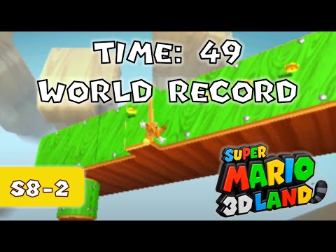 [SM3DL] S8-2 Speedrun - Time: 49 (WR)