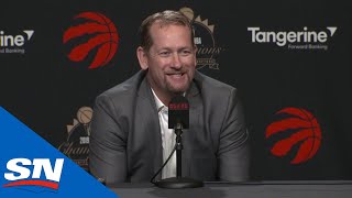 Nick nurse takes questions from the media at toronto raptors day.
---------------------------------------------- subscribe to sportsnet
on - ht...