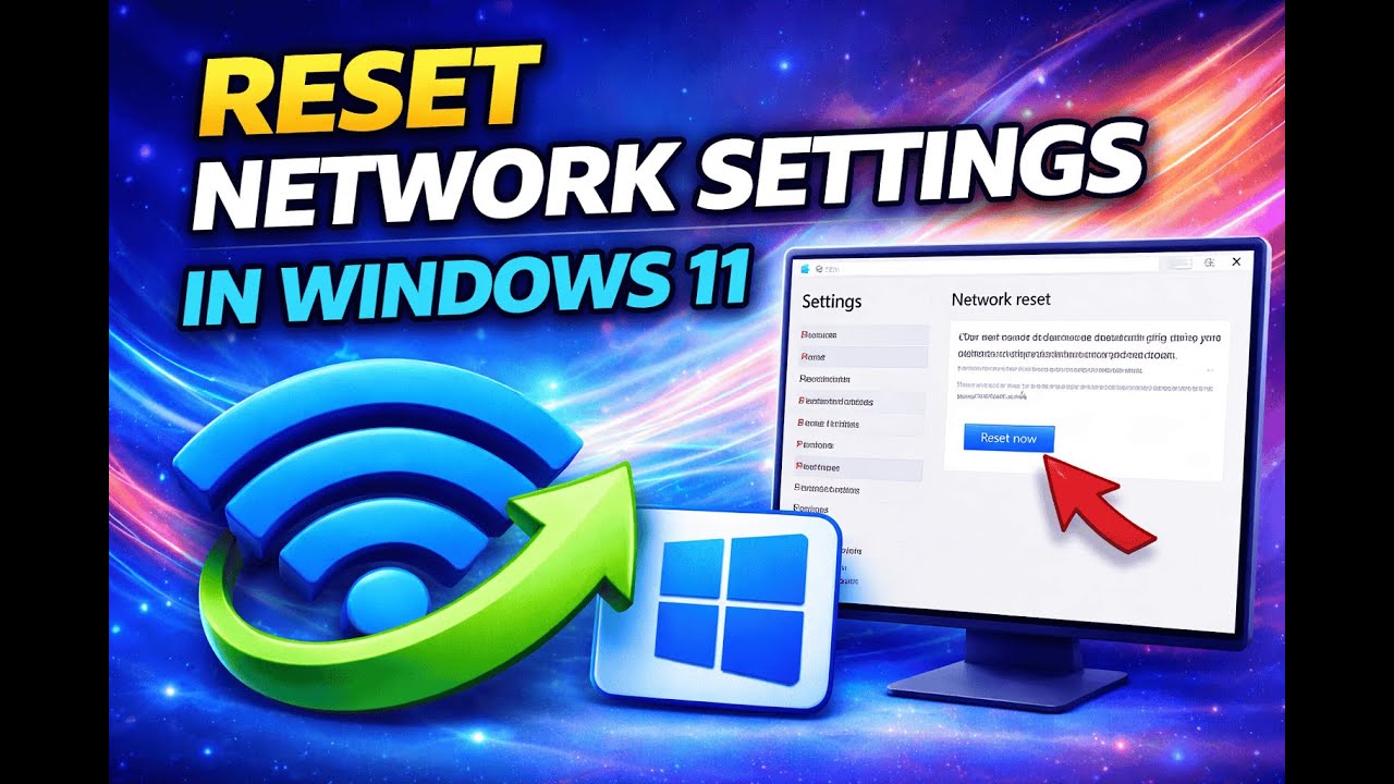 RESET NETWORK SETTINGS In Windows 11 (very simple method) In 2026