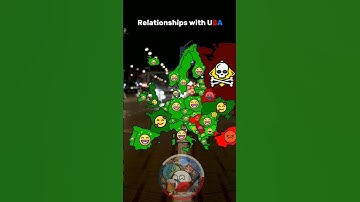 Relationships with USA #geography #mapping #history #europe #demographics #map #countrys #mapchart